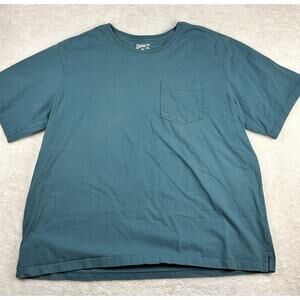 Duluth Trading Longtail T-Shirt Men’s 3XL Green Relaxed Fit Pocket Crewnecks